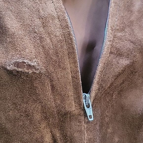 POSITANO Vintage 90s Genuine Leather Suede Western Maxi Skirt Size 10 - Picture 9 of 10